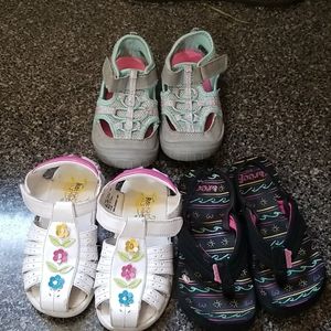 3 pairs of summer shoes sz 9